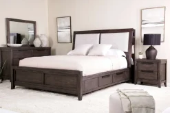 Riley Bookcase Bed In Carbonite, Ca King