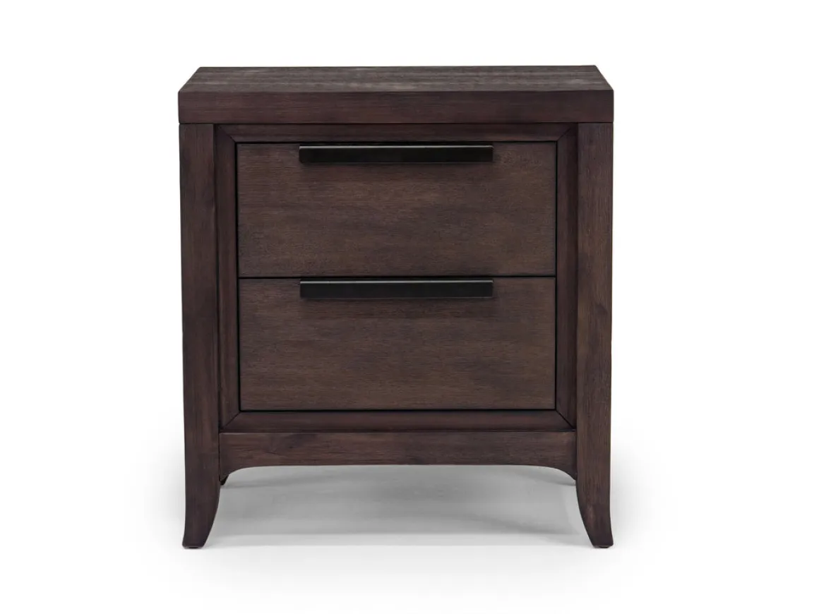 Riley Nightstand In Carbonite