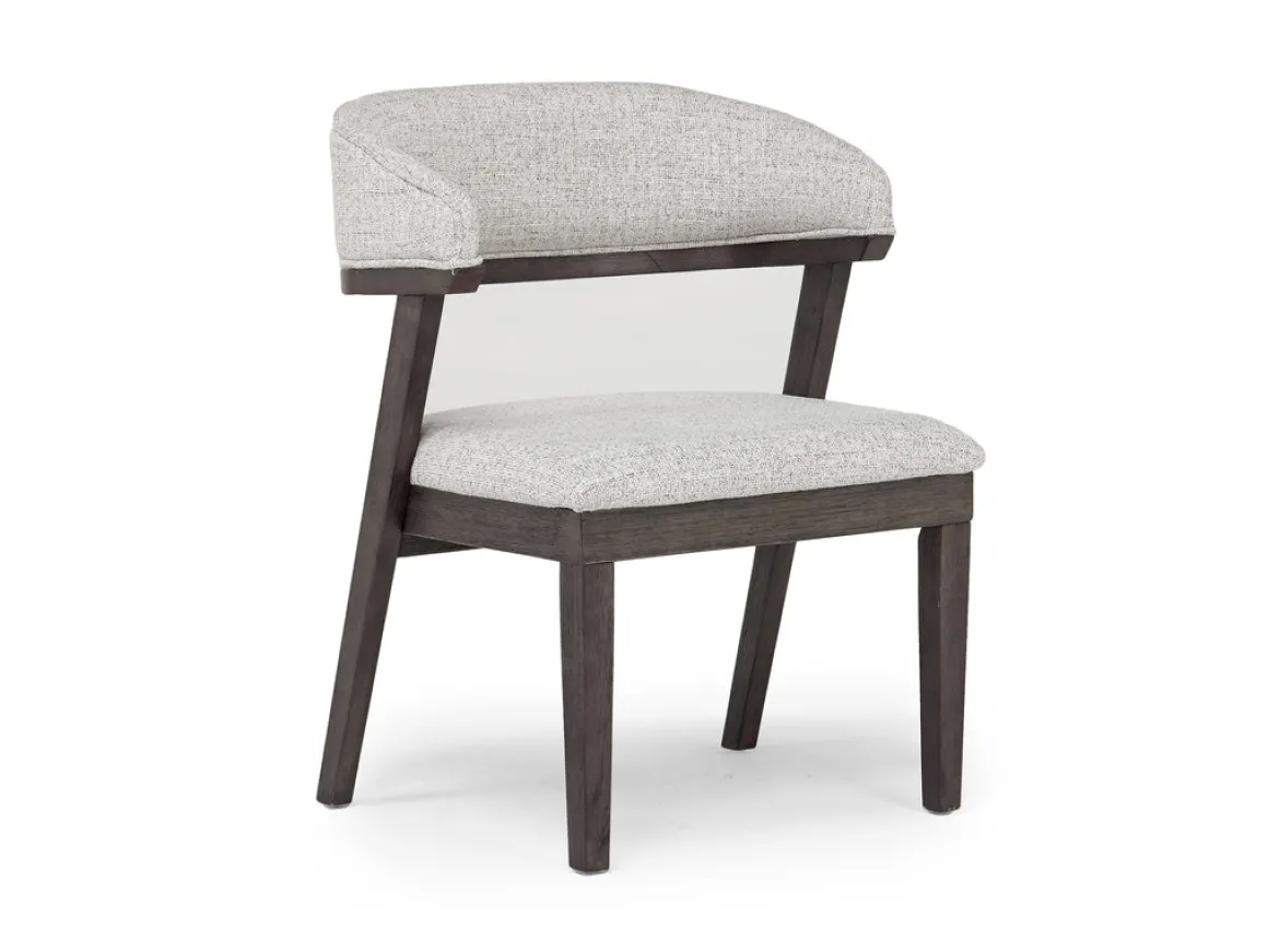 Riley Upholstered Arm Chair In Carbonite