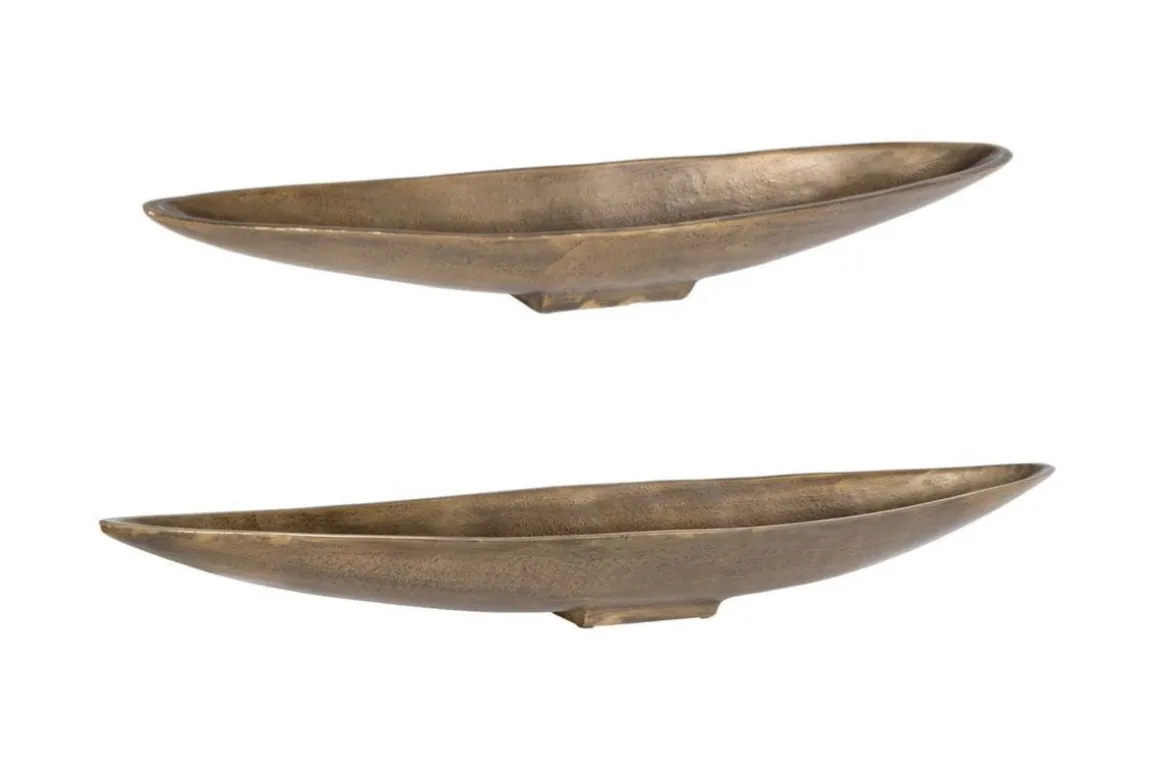 Riverrun Tray In Gold, Set Of 2