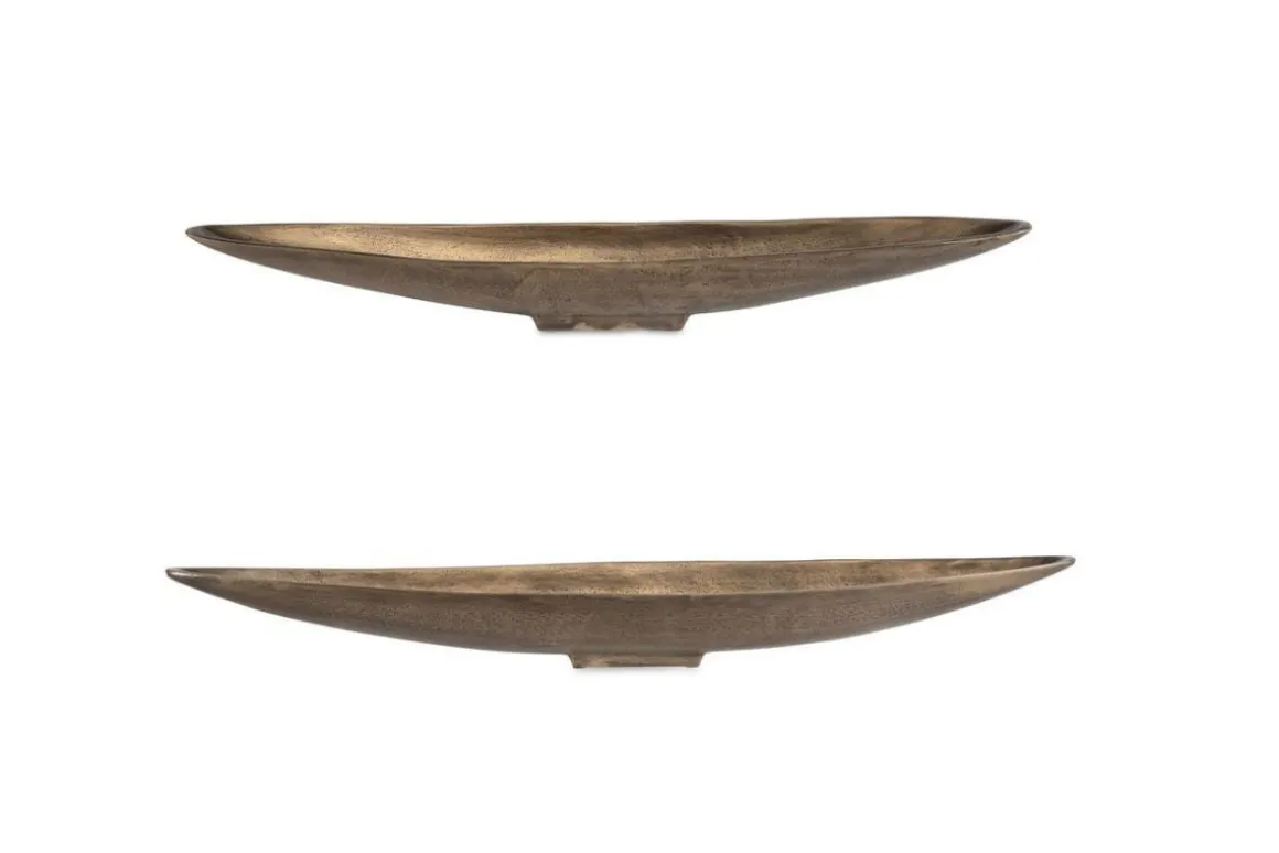 Riverrun Tray In Gold, Set Of 2