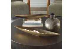 Riverrun Tray In Gold, Set Of 2