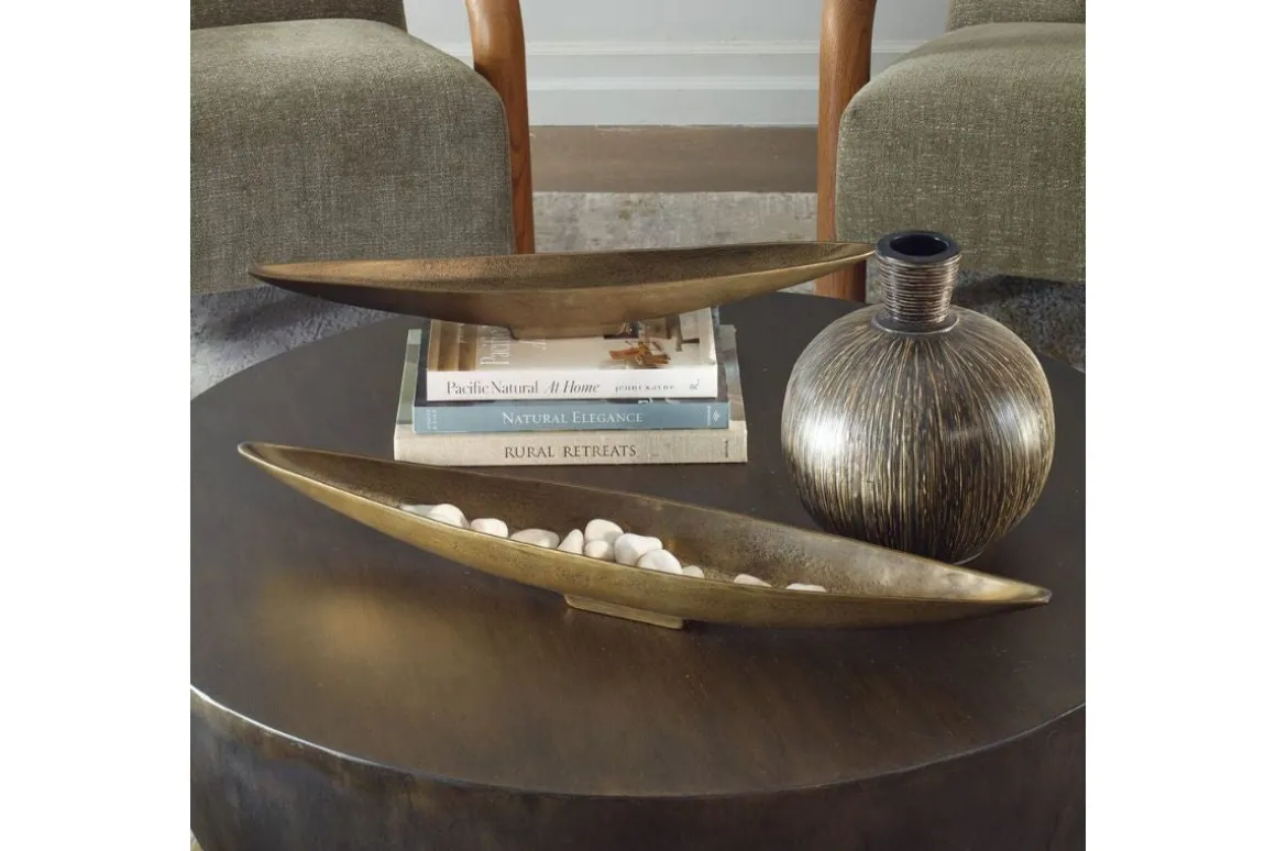 Riverrun Tray In Gold, Set Of 2