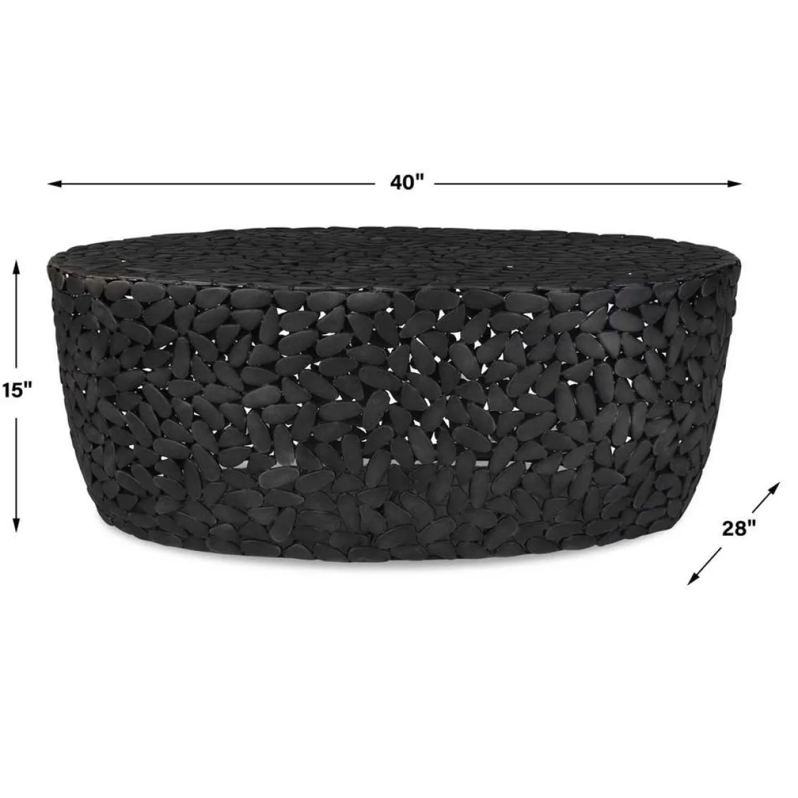 Rivington Outdoor Coffee Table In Black