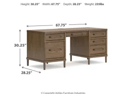 Roanhowe Office Desk In Brown