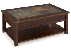 Roanoke Lift Top Coffee Table In Brown