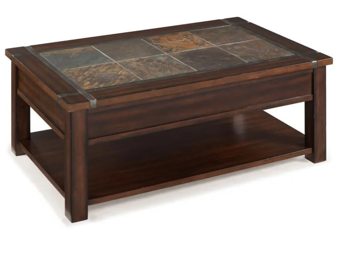 Roanoke Lift Top Coffee Table In Brown