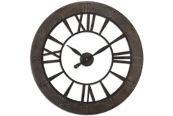 Ronan Medium Clock In Brown/Gray
