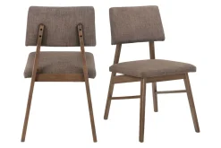 Ronan Side Chair In Walnut, Set Of 2