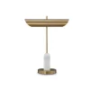 Rowleigh Desk Lamp In Gold Finish/White