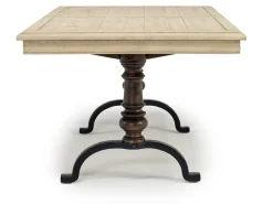 Roxy Extendable Dining Table In Vintage Taupe