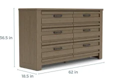 Ruff Hewn Dresser In Gray