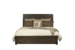 Ruff Hewn Panel Bed In Brown, Queen