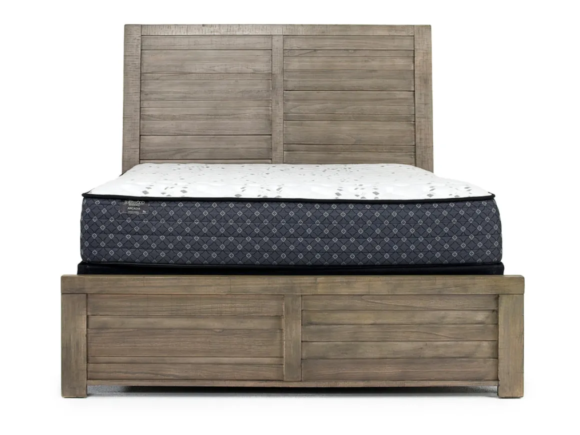 Ruff Hewn Panel Bed In Brown, Queen