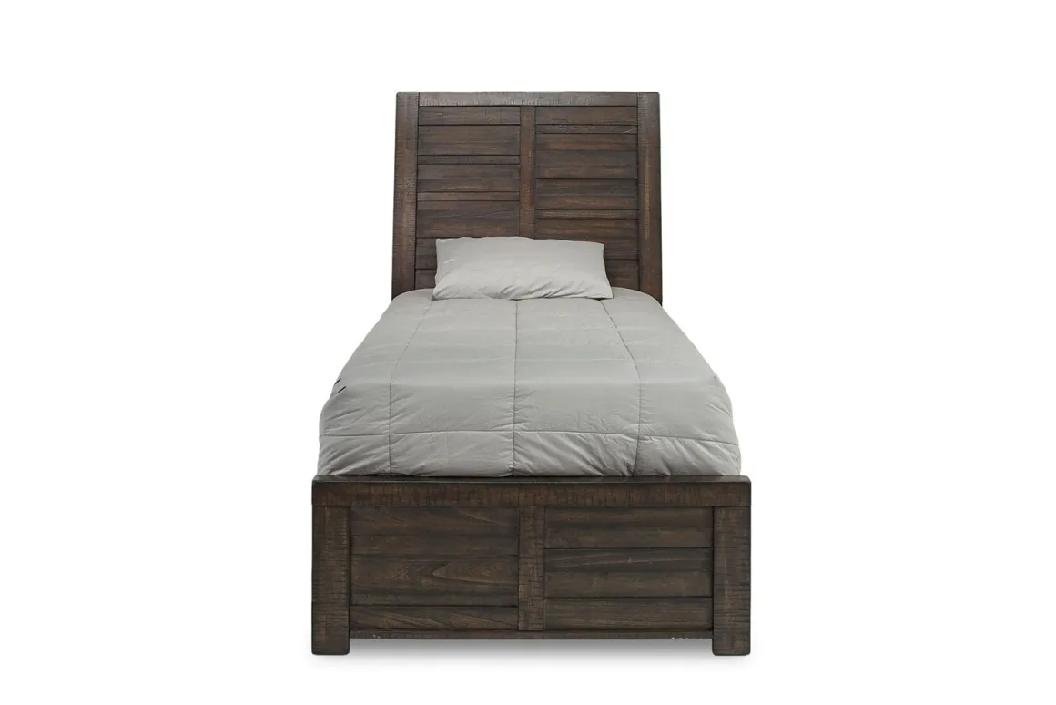 Ruff Hewn Panel Bed In Brown, Queen