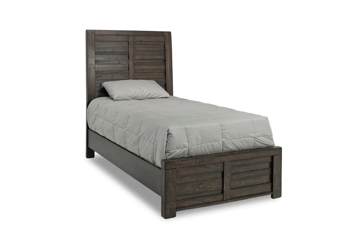 Ruff Hewn Panel Bed In Brown, Queen