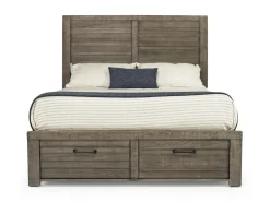 Ruff Hewn Panel Bed In Brown, Queen