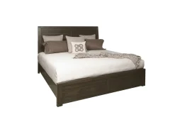 Ruff Hewn Panel Bed In Brown, Queen