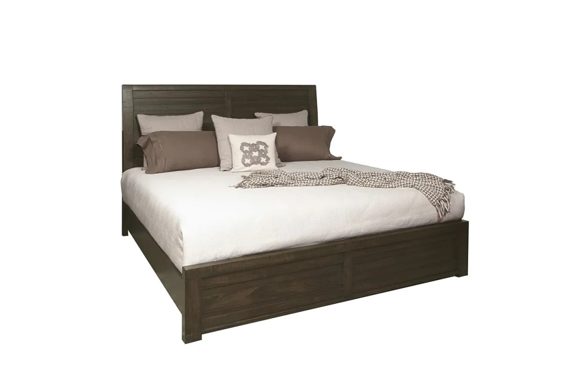 Ruff Hewn Panel Bed In Brown, Queen