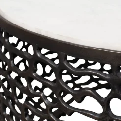 Sabena Outdoor Round Coffee Table In Black