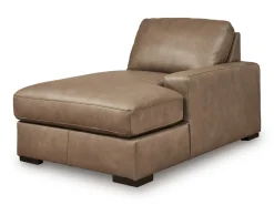 Sahara 1 Arm Chaise In Sahara Leather, Left Facing