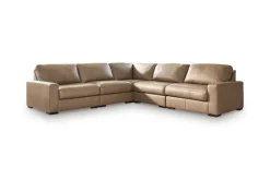 Sahara 5 Piece Sectional In Sahara Leather