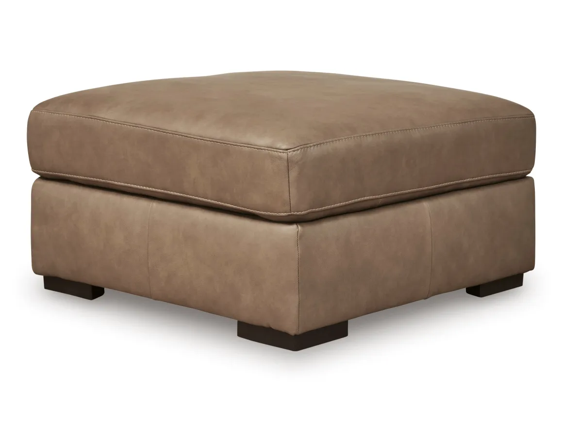 Sahara Oversized Ottoman In Sahara Leather