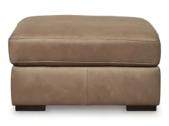 Sahara Oversized Ottoman In Sahara Leather