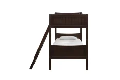 Sami Bunk Bed W/ Ladder In Espresso, Twin/ Twin