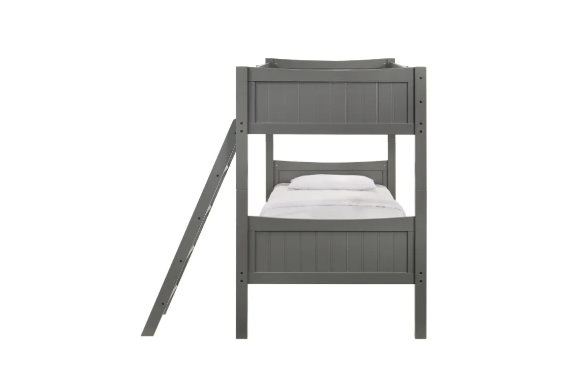 Sami Bunk Bed W/ Ladder In Espresso, Twin/ Twin