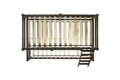 Sami Bunk Bed W/ Ladder In Espresso, Twin/ Twin