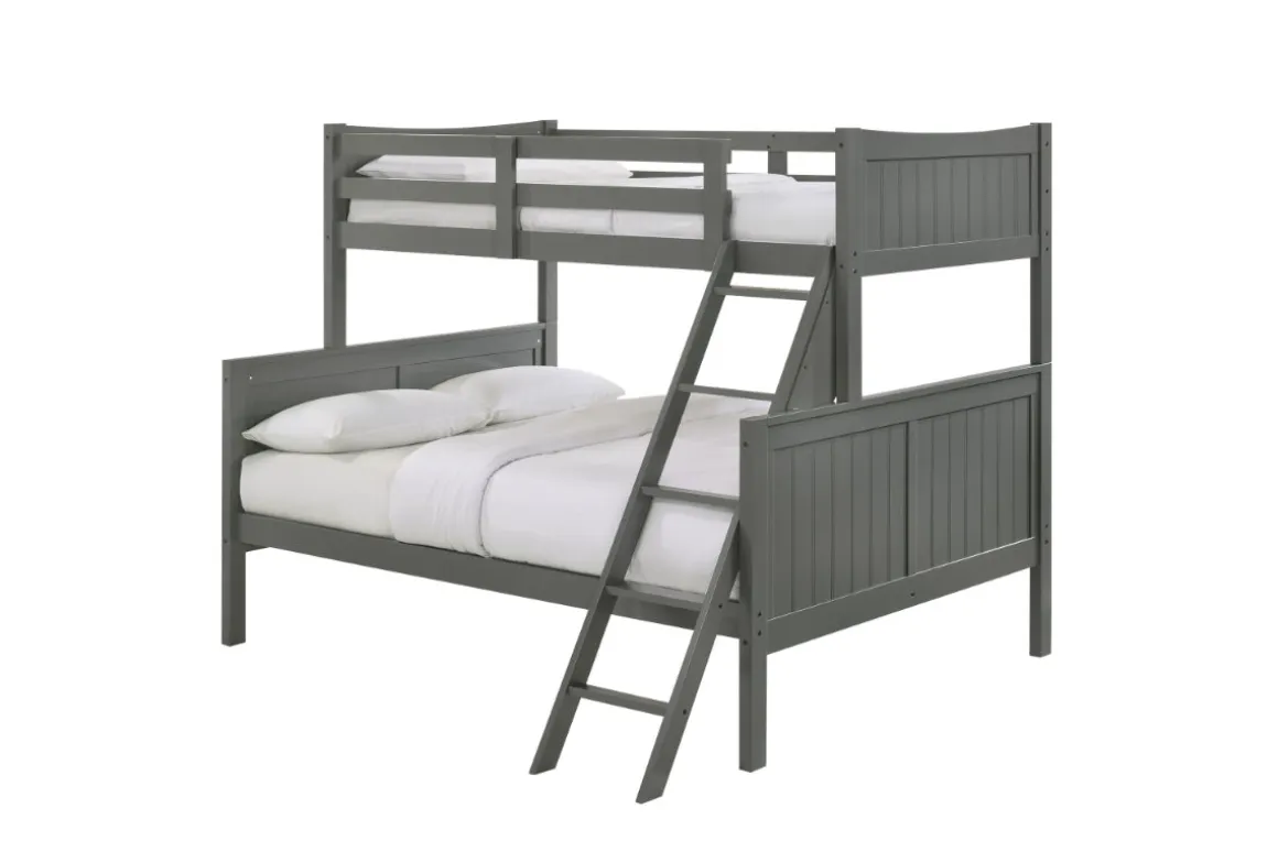 Sami Bunk Bed W/ Ladder In Espresso, Twin/ Twin