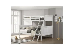 Sami Bunk Bed W/ Ladder In Espresso, Twin/ Twin