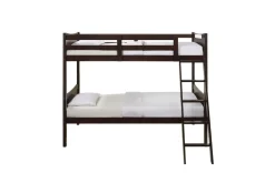 Sami Bunk Bed W/ Ladder In Espresso, Twin/ Twin