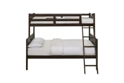Sami Bunk Bed W/ Ladder In Espresso, Twin/ Twin