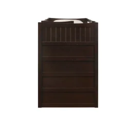 Sami Bunk Bed W/ Storage Steps In Espresso, Twin/Twin, Right Facing