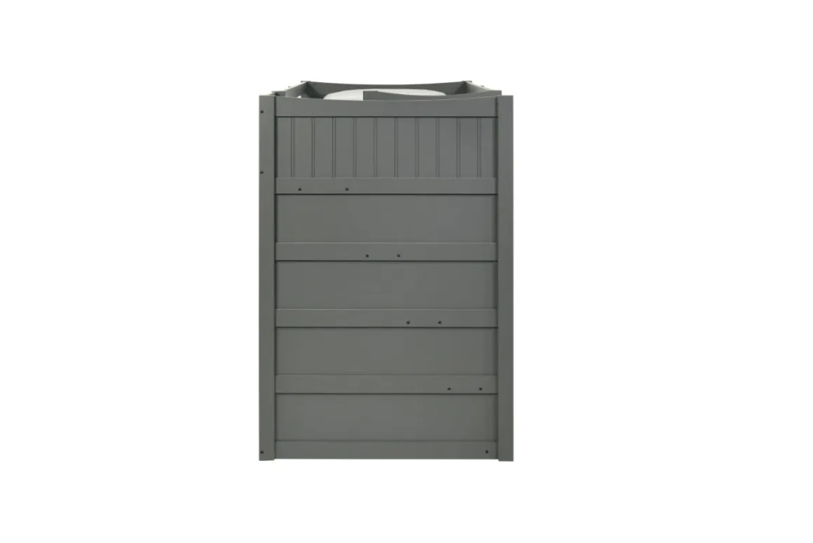 Sami Bunk Bed W/ Storage Steps In Espresso, Twin/Twin, Right Facing