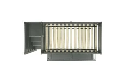 Sami Bunk Bed W/ Storage Steps In Espresso, Twin/Twin, Right Facing