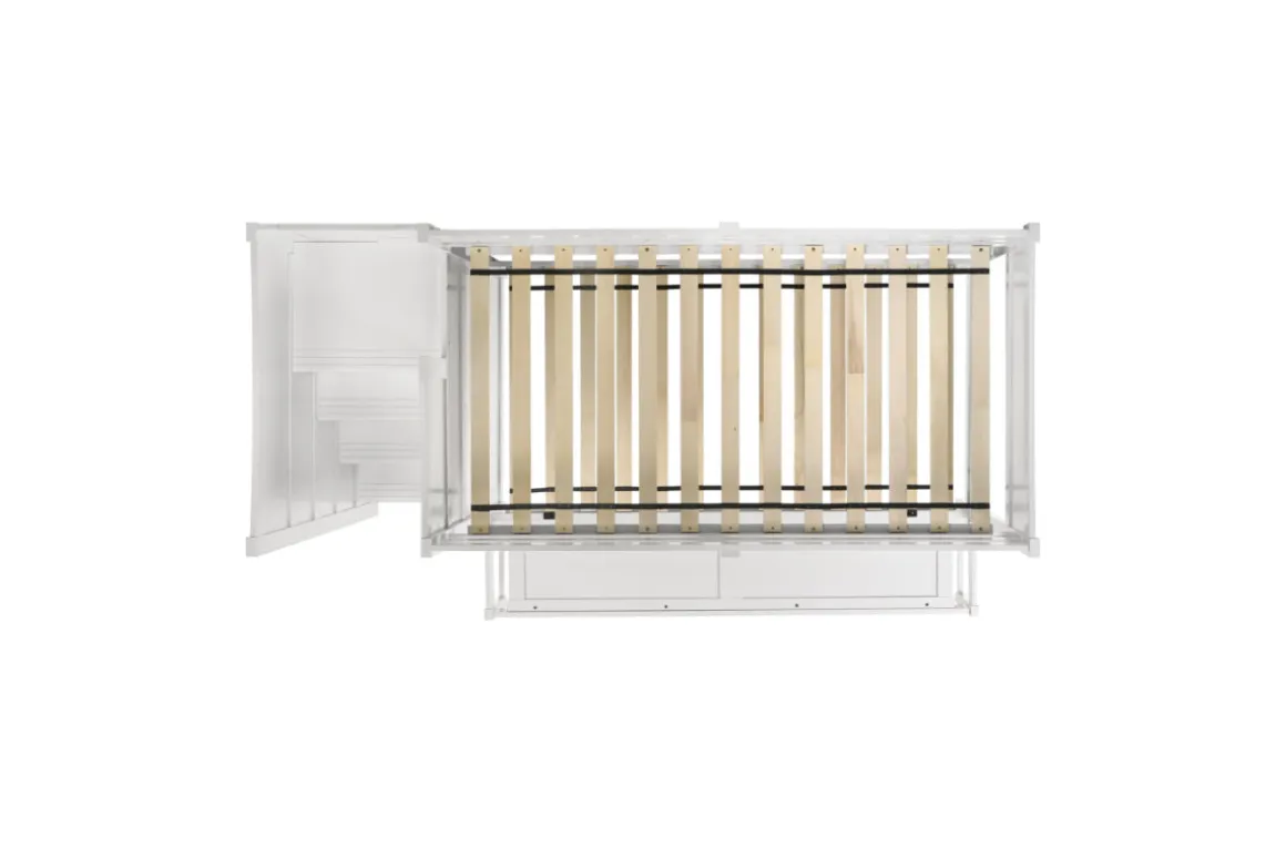 Sami Bunk Bed W/ Storage Steps In Espresso, Twin/Twin, Right Facing