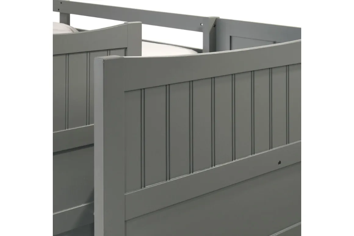 Sami Bunk Bed W/ Storage Steps In Espresso, Twin/Twin, Right Facing