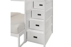 Sami Bunk Bed W/ Storage Steps In Espresso, Twin/Twin, Right Facing