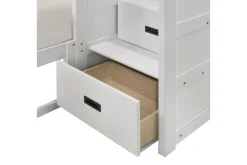 Sami Bunk Bed W/ Storage Steps In Espresso, Twin/Twin, Right Facing