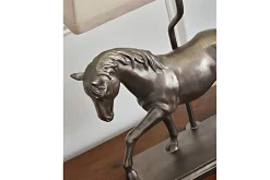 Sandorman Horse Lamp In Antique Bronze