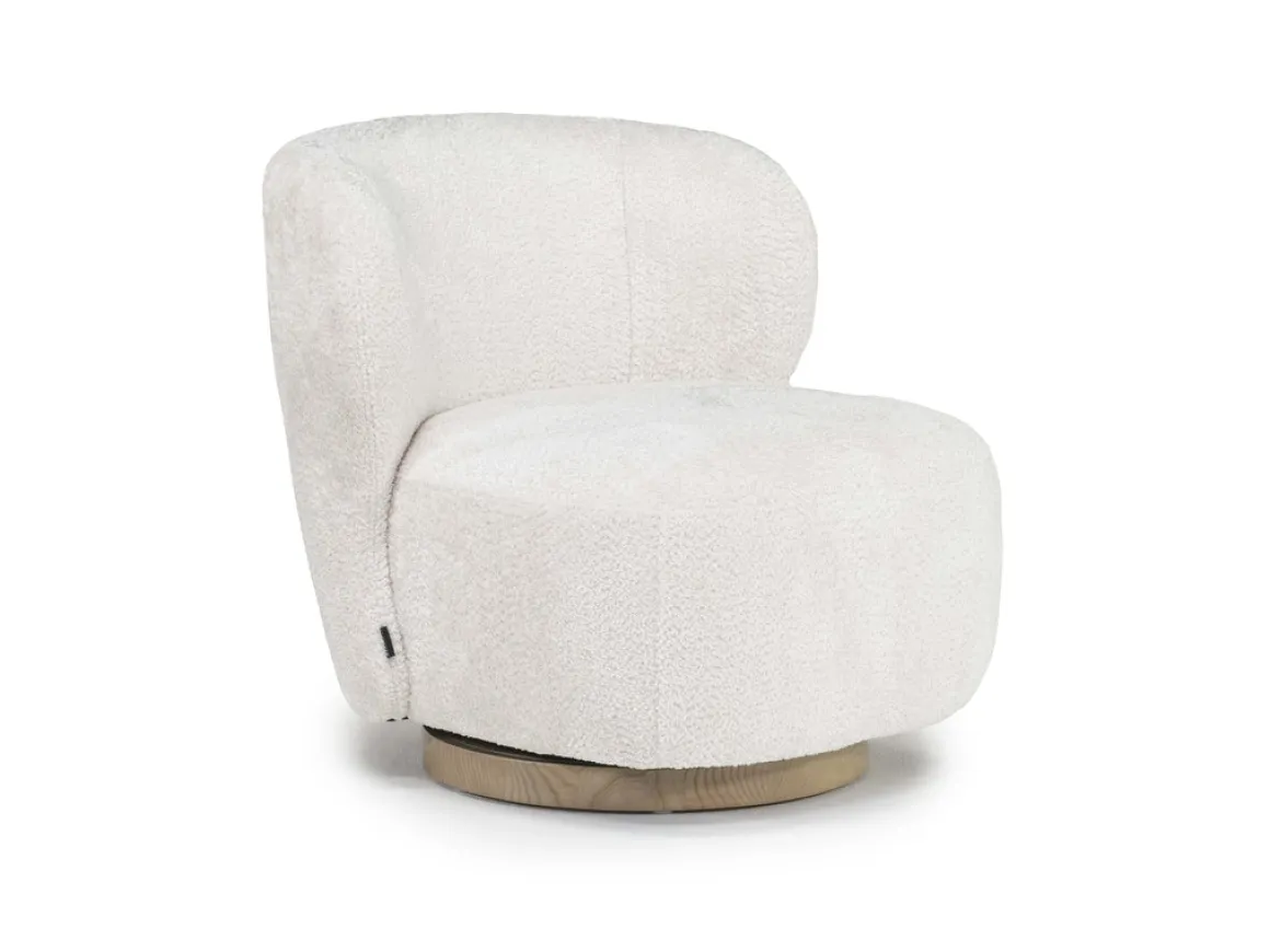 Sandra Swivel Chair In Utopia Sand