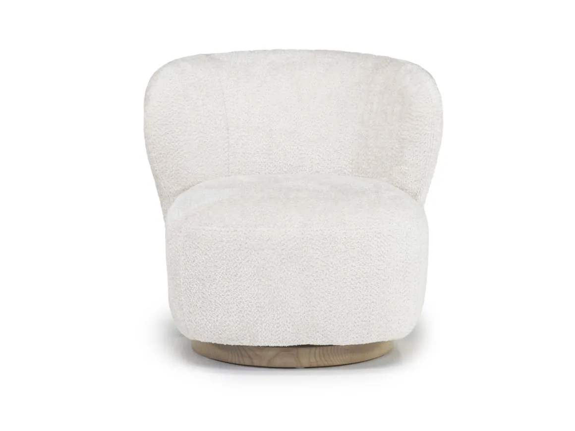Sandra Swivel Chair In Utopia Sand