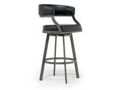 Saturn Bar Height Swivel Stool In Mineral & Black