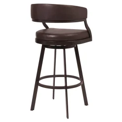 Saturn Bar Height Swivel Stool In Mineral & Black
