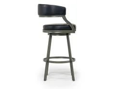 Saturn Bar Height Swivel Stool In Mineral & Black
