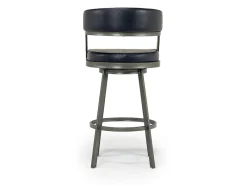 Saturn Bar Height Swivel Stool In Mineral & Black