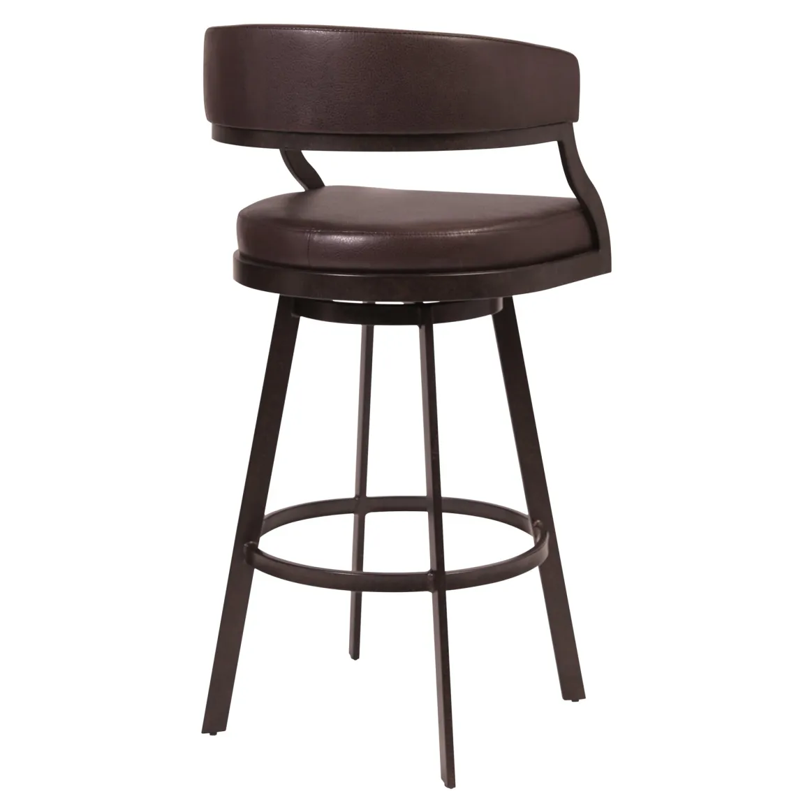 Saturn Counter Height Swivel Stool In Ford Brown
